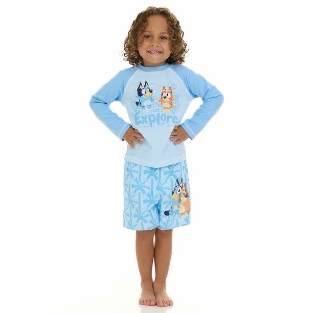 Roupa de banho infantil 2 peças2T, 3T, 4T,5T