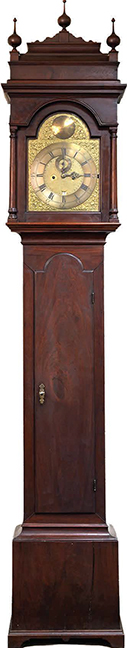 RARE JOSEPH WILLS PHILADELPHIA QUEEN ANNE TALL CASE CLOCK $15,000-$25,000