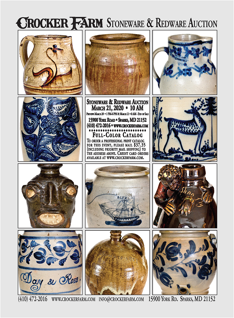 POSTPONED-Crocker Farm - Stoneware & Redware Auction | Maine Antique Digest