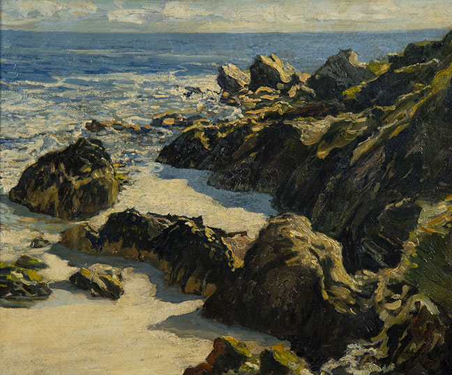 Walter Elmer Schofield, Mizzen Cove, oil on canvas, 20x24 in.