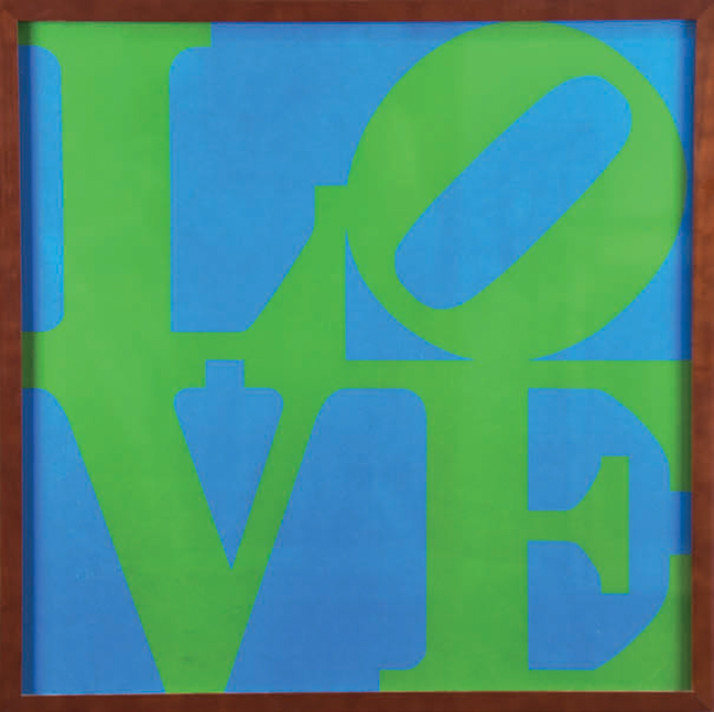 Robert Indiana, Love, 1966, screenprint, ed. 21/25, from the Stable Gallery Exhibition, one of 25 signed and numbered prints