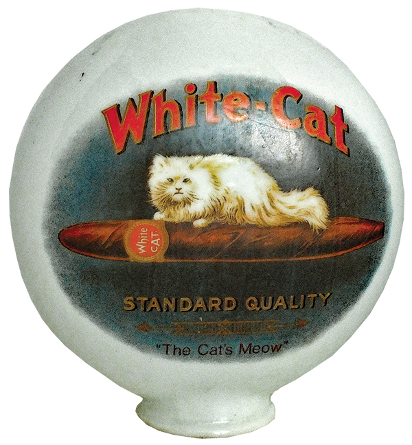 Adv. - White Cat Cigars Globe