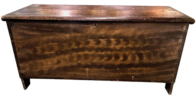 Vermont paint decorated blanket chest
