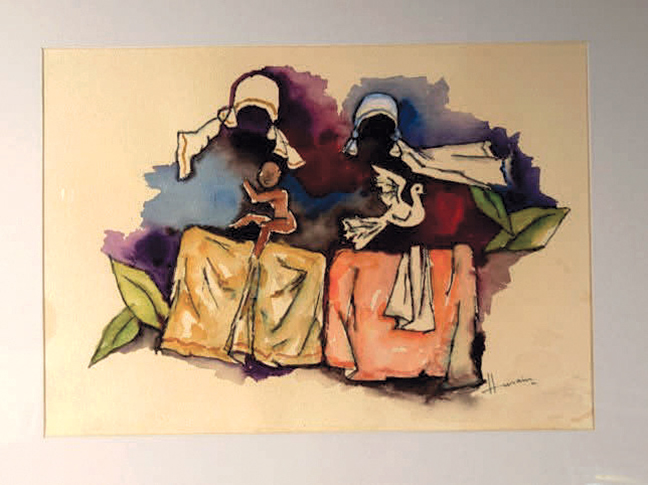 Magbool Fida Hussain India 1913-2100  2002 Watercolor 