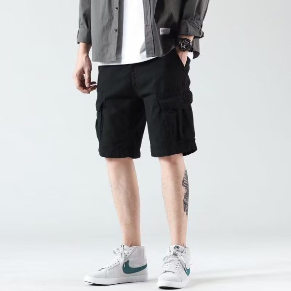Heavy American Wear-resistant Overalls Shorts Men - Image 7