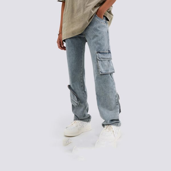 Mens Fashion Casual Loose Straight Jeans - Image 2