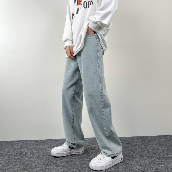 Men's Fashion Casual Retro Washed Jeans - Image 6