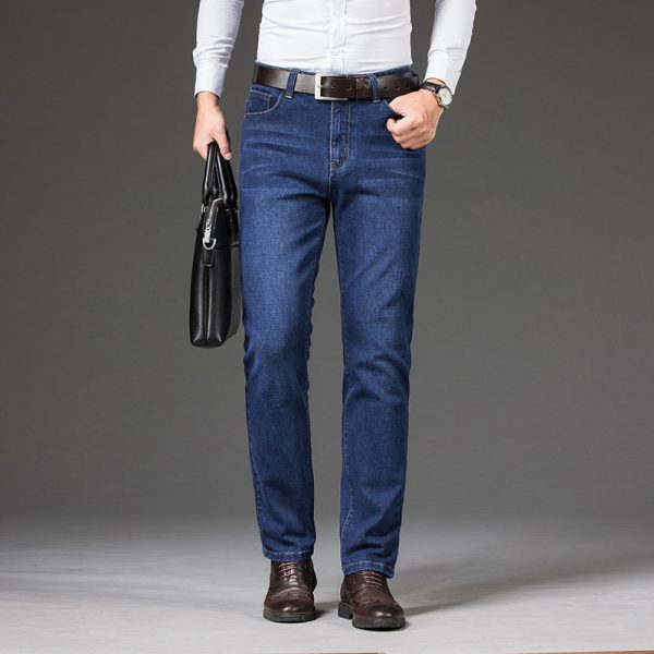 New Men's Jeans Plus Size Stretch Straight Leg - Image 2
