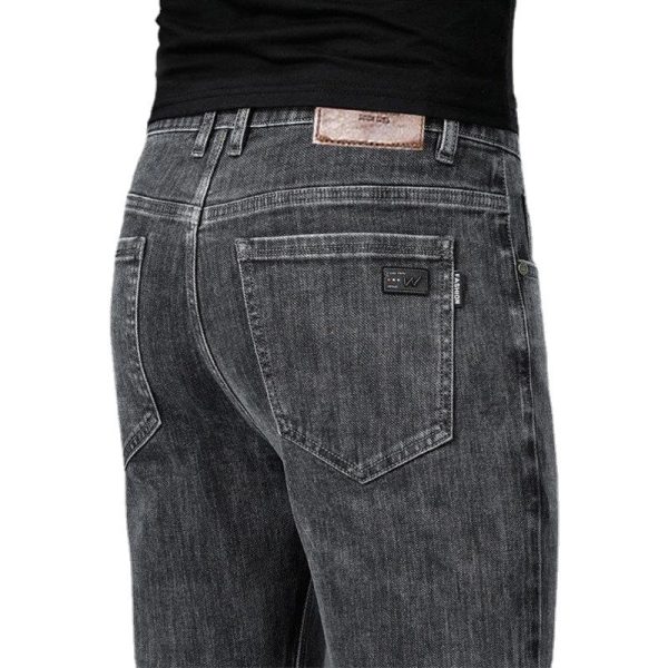 Men's Loose Straight Business Pants Winter Thick Style Trousers - Image 5