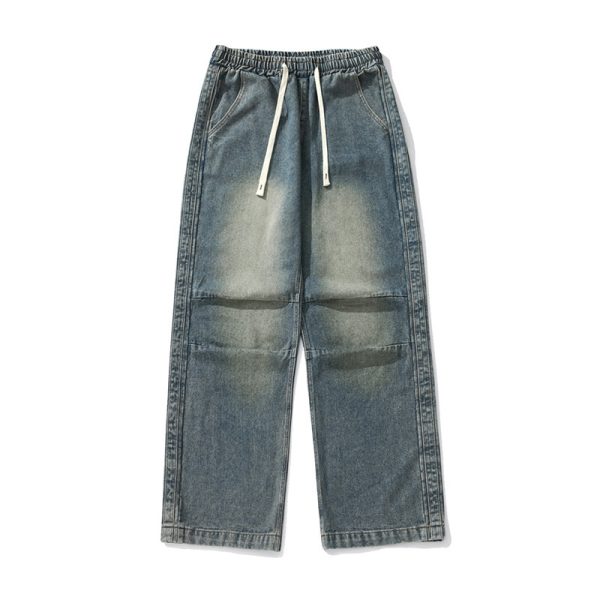 Man Pair Pleated Japanese Drawstring Trousers - Image 5