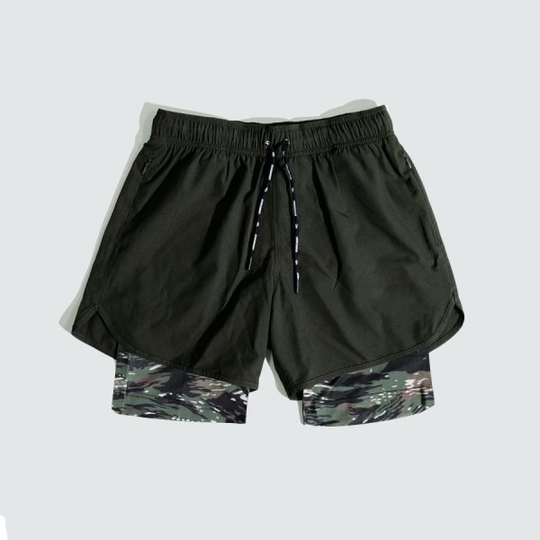 Outdoor Loose Zip Pocket Double Layer Gym Pants - Image 6