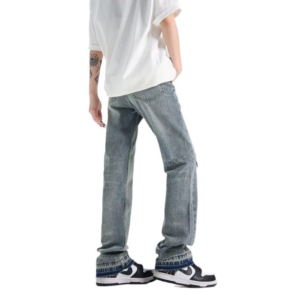 Loose Straight Ripped Jeans For Men - Image 5