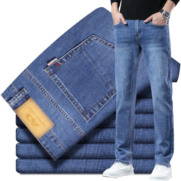 Men's Loose Straight Leg Summer Jeans - Image 5