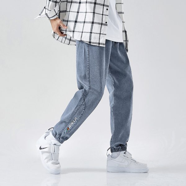 Oversized Denim Harem Pants - Image 5