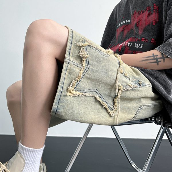Men's Fashion All-match Straight Fifth Pants - Image 9