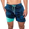 Men's Printed Beach Shorts Sports Double Layer Shorts Summer - Image 2