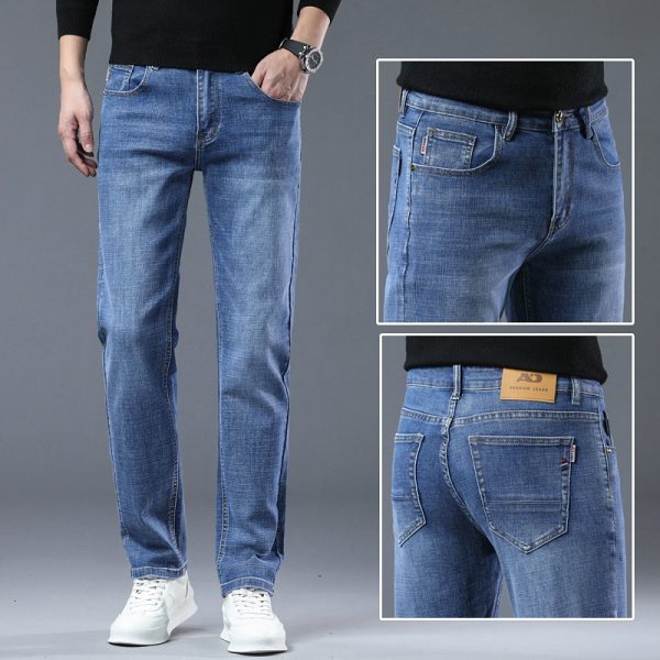 Men's Loose Straight Leg Summer Jeans - Image 2