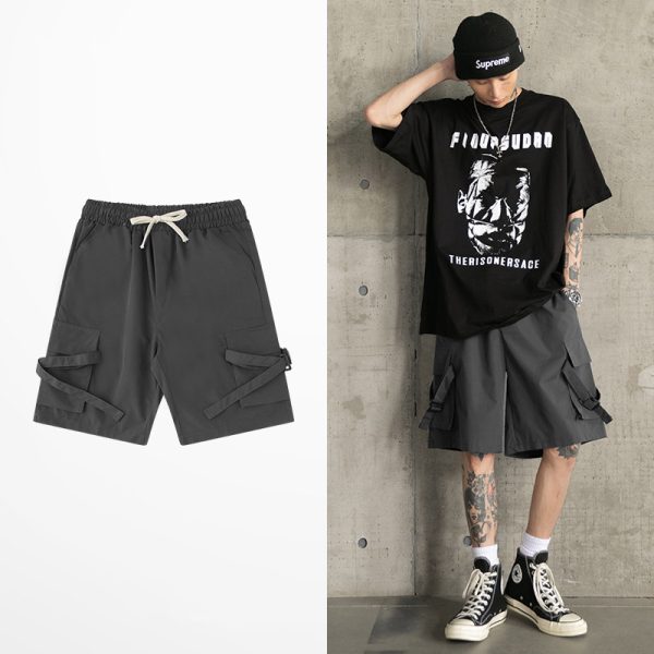 Men And Women Wear Loose Straight-leg Pants Outside In Summer - Image 2