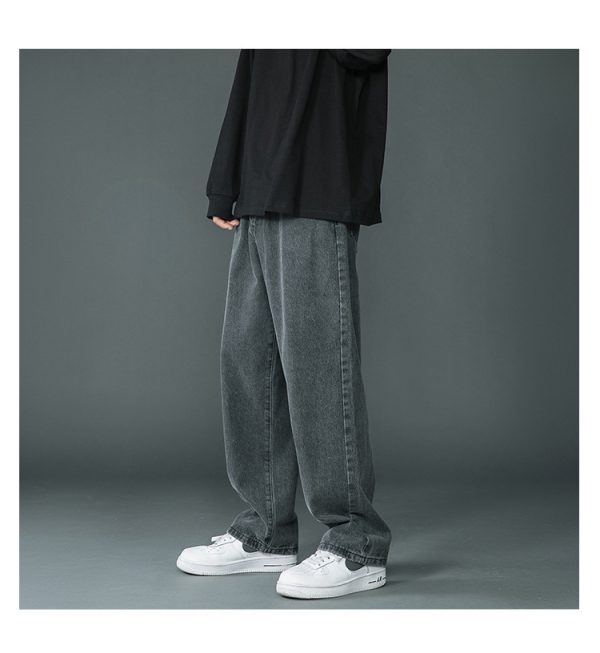 Men's Fashion Casual Retro Washed Jeans - Image 9