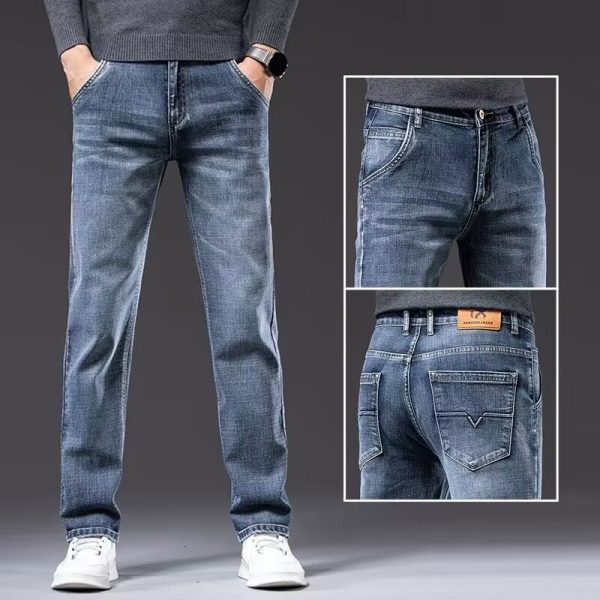 New Loose Straight Stretch Pants For Men - Image 3