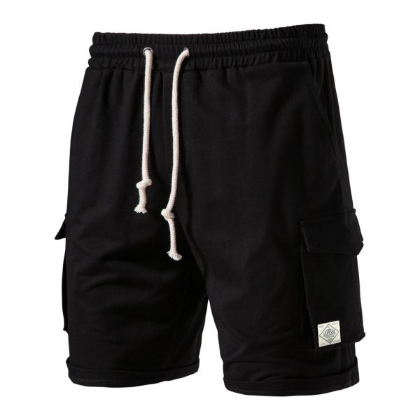 Men's Sports Casual Elastic Waist Tether Shorts - Image 6