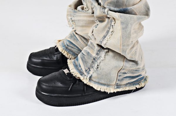 Vintage Elastic High Street Flare Jeans - Image 4