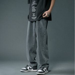 Men's Summer Thin Loose Straight Casual Trousers