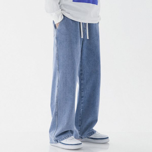 Mens Fashion Casual Loose Straight Jeans - Image 4