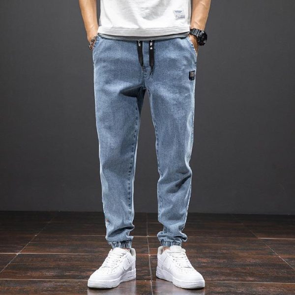 Mens Fashion Casual Loose Stretch Jeans - Image 2