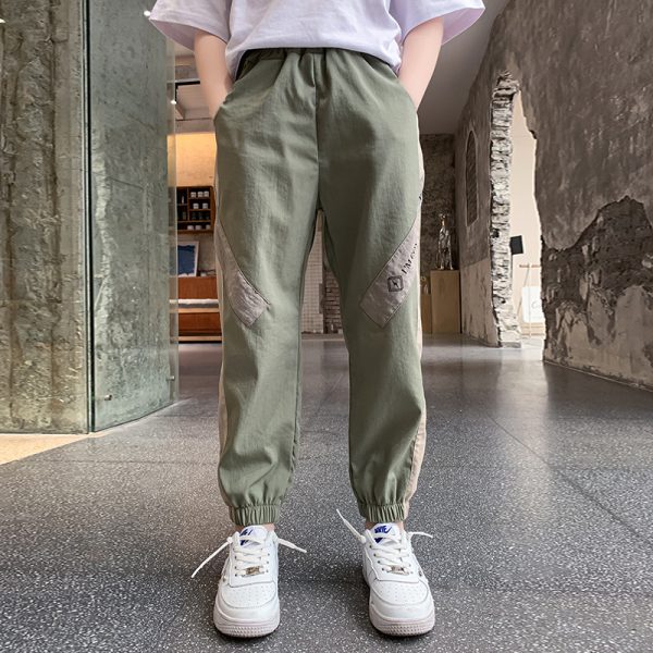 Lightweight Knitted Side Panel Casual Pants - Image 5