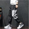 Stretch Jeans Men's Leggings Elastic Waist Plus Size Harem Pants - Image 3