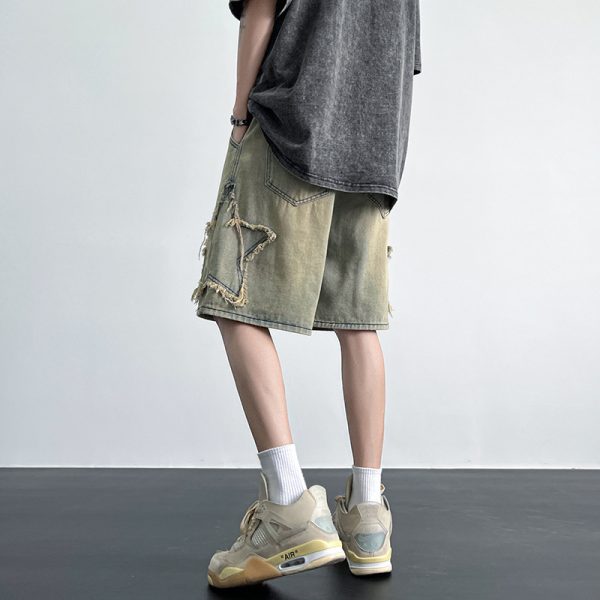 Men's Fashion All-match Straight Fifth Pants - Image 7