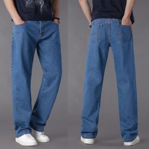 Men's Casual Loose Jeans Straight Fit - Image 2