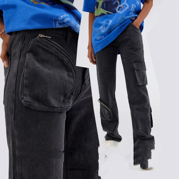 Mens Fashion Casual Loose Straight Jeans - Image 6