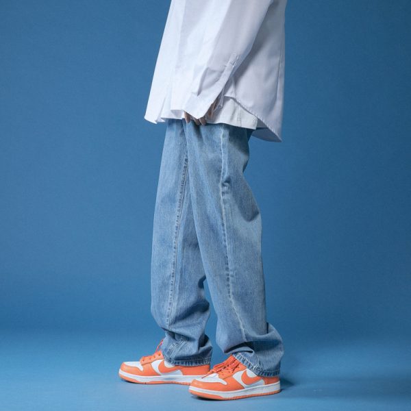 Men's Straight Leg Loose Jeans - Image 6