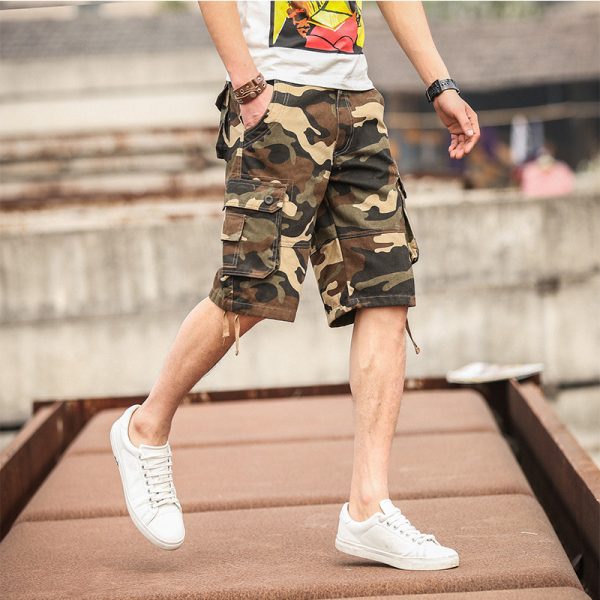 Shorts Summer Men Multi-Pocket Pants Shorts Men's Casual Loose Men's Pants - Image 5