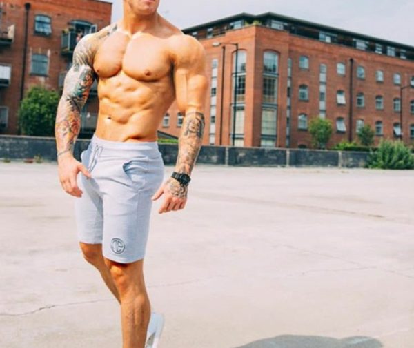 Mens Running Fitness Five-Point Shorts Cotton Mens Sports Shorts Middle Pants Basketball Training Gym Workout Board Short - Image 2