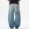 American Machete Jeans Men's Street Retro Washed - Image 3