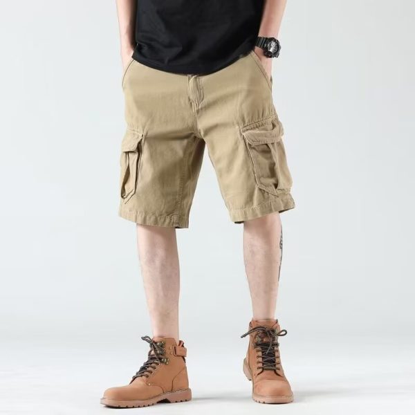 Heavy American Wear-resistant Overalls Shorts Men - Image 6