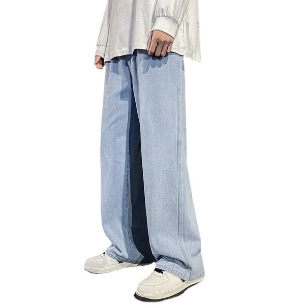 Men's Retro Washed Straight Loose Casual Jeans - Image 5