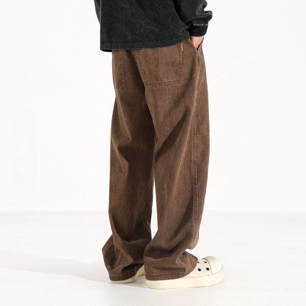 Maillard American Retro Drooping Straight Jeans - Image 4