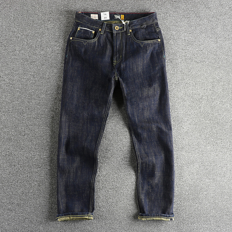 Colored Cotton Vintage Jeans Trousers For Men