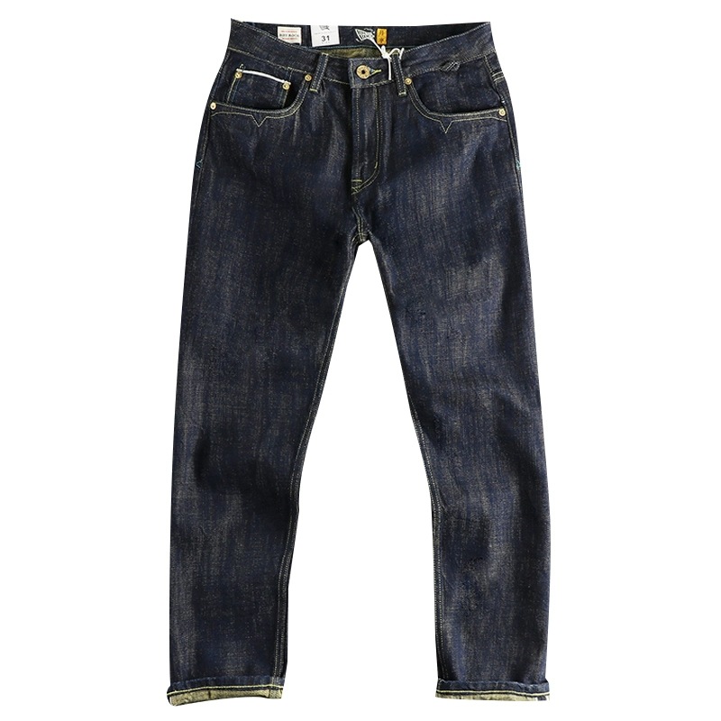 Colored Cotton Vintage Jeans Trousers For Men - Image 5