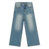Loose And Versatile Blue Straight Wide Leg Jeans For Men - Image 5