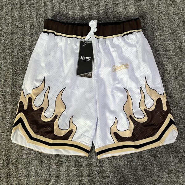 Flame Double Layer Mesh Style For Sports Shorts Men - Image 9