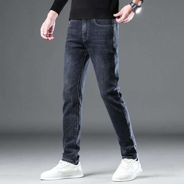 Men's Elastic Four Seasons Loose Jeans - Image 2