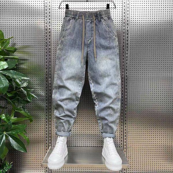 Summer Retro Washed Jeans For Men - Image 2
