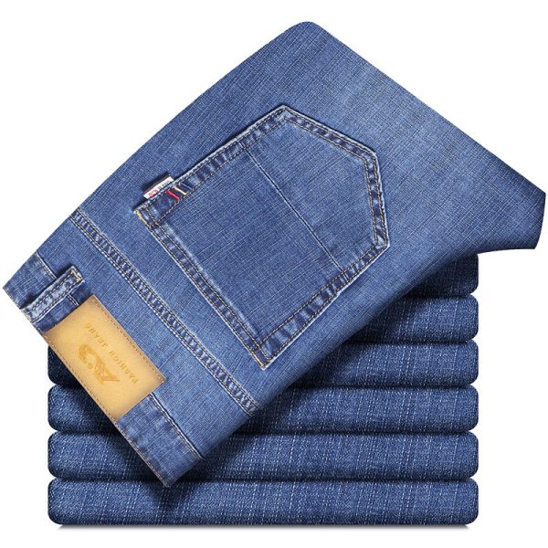 Men's Loose Straight Leg Summer Jeans - Image 6