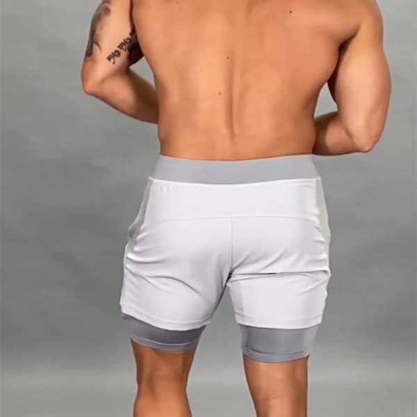 New Running Shorts Summer Men's Gym Fitness Bodybuilding Training Quick-drying Shorts Men's Jogging Running Sports 2-in-1 Shorts - Image 6
