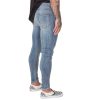 Skinny Stretch Men Washed Ripped Biker Jeans - Image 2